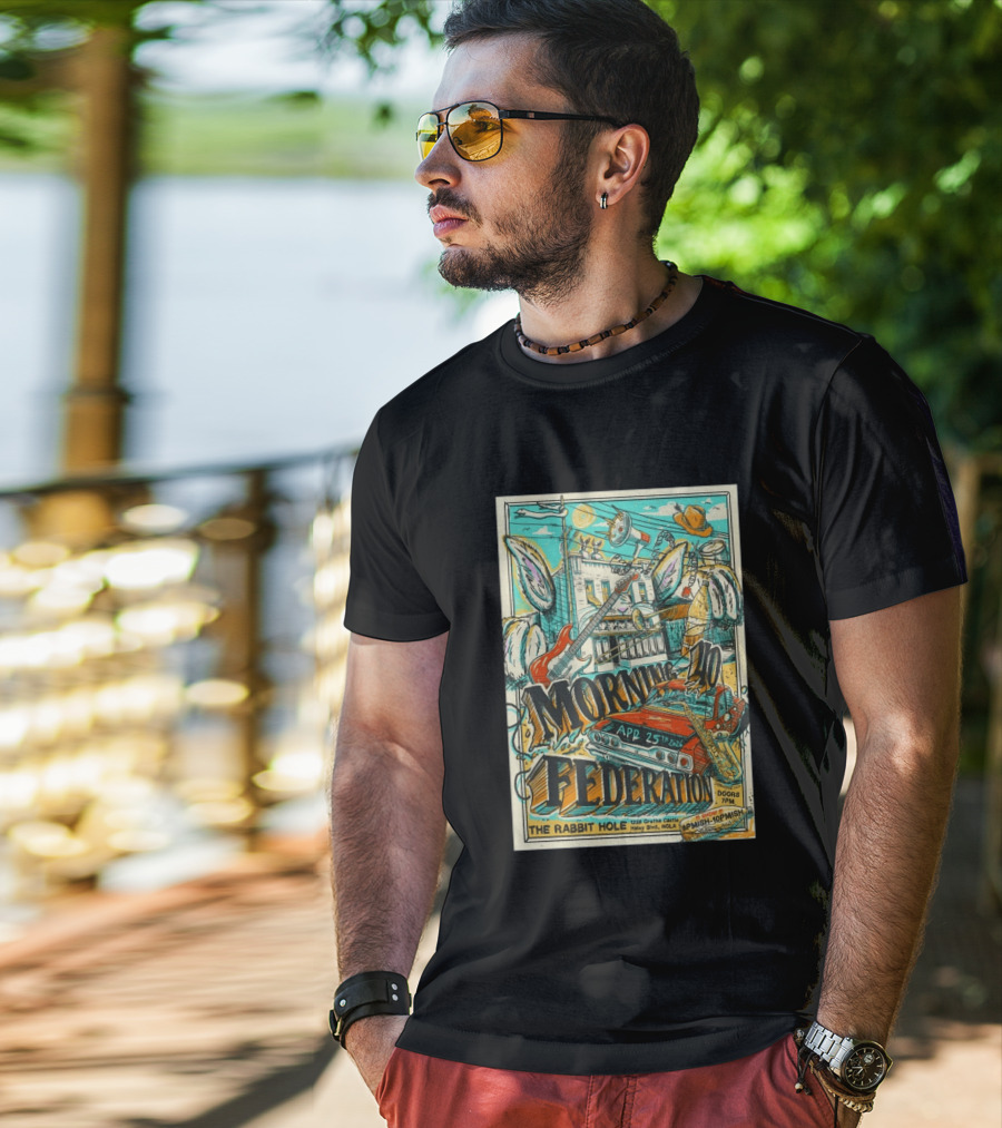 Morning 40 Federation New Orleans The Rabbit Hole Apr 25 2026 Orisha Castle Haley Blvd NOLA T-Shirt