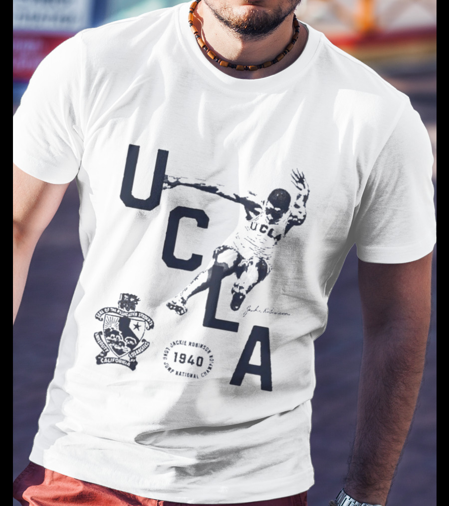 UCLA Jackie Robinson 1940 Long Jump National Champion Jackie Robinson Day 2026 T-Shirt