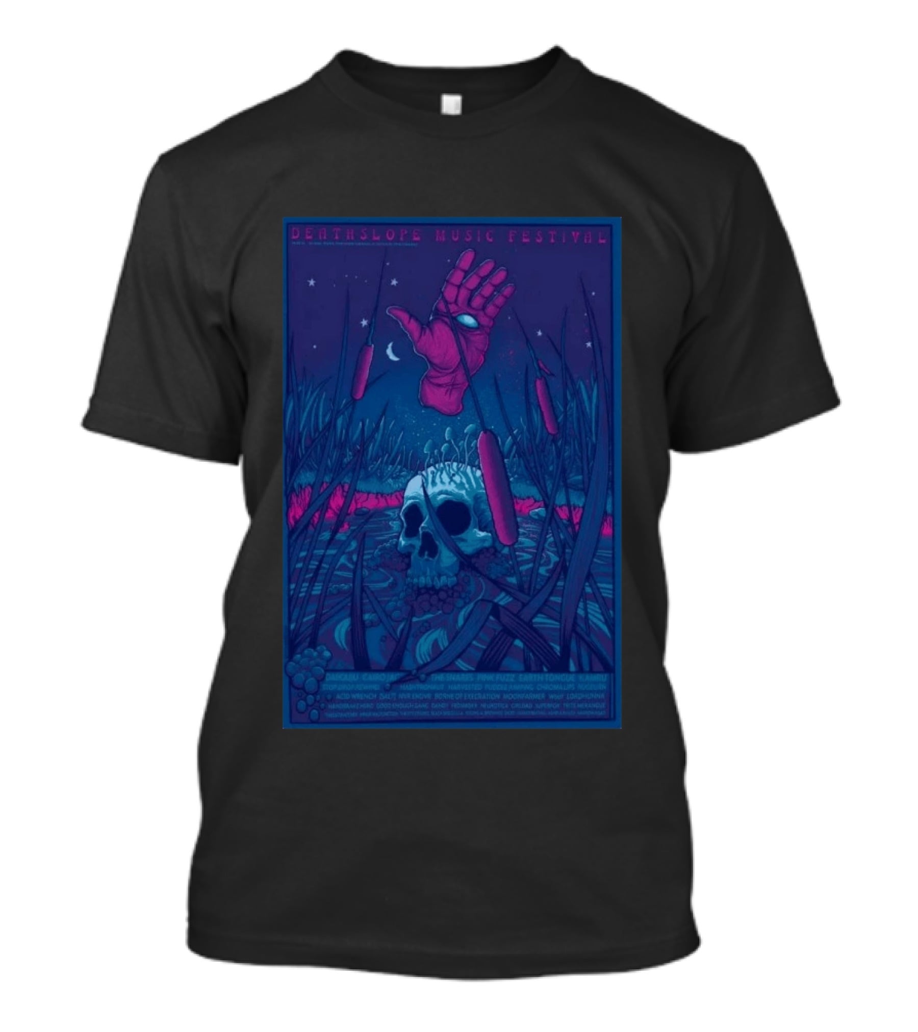 Deathslope Music Festival 2026 Grand Junction CO Skull Artwork Lineup May 21 24 T-Shirt
