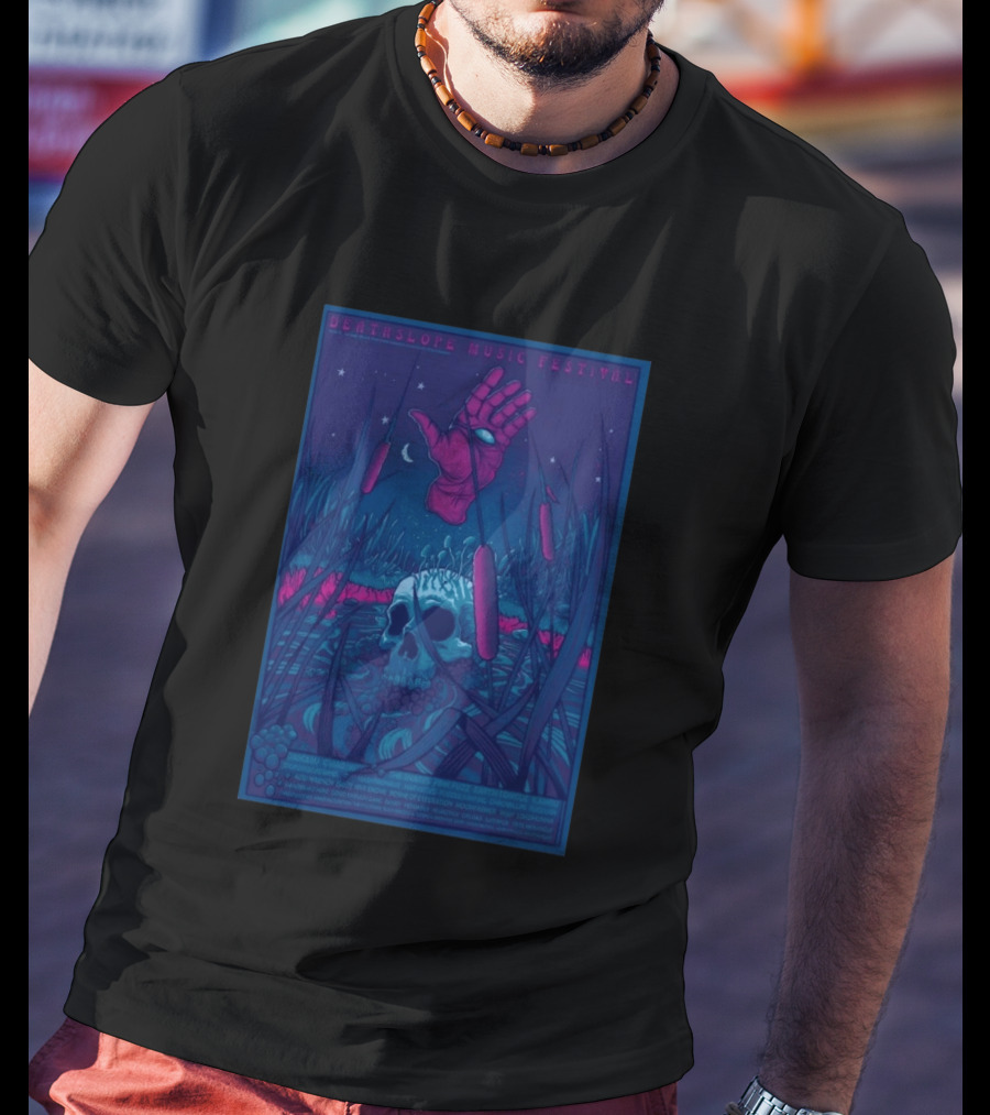 Deathslope Music Festival 2026 Grand Junction CO Skull Artwork Lineup May 21 24 T-Shirt