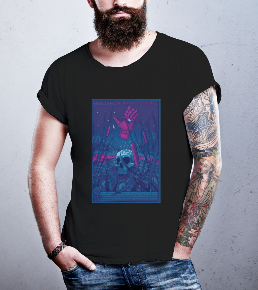 Deathslope Music Festival 2026 Grand Junction CO Skull Artwork Lineup May 21 24 T-Shirt