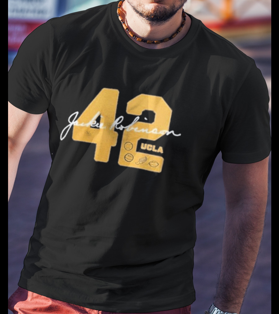 UCLA Bruins Jackie Robinson 42 Letterman Day 2026 T-Shirt