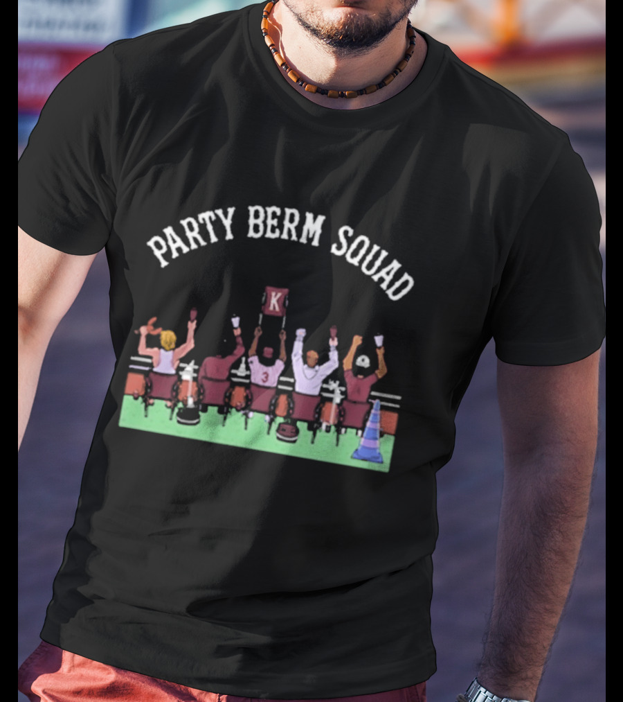 Party Berm Squad Mississippi State Bulldogs Baseball Fan Celebration T-Shirt