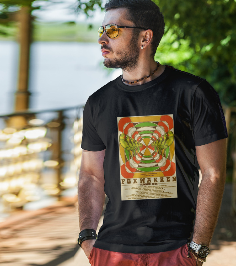 Foxwarren Summer 2026 Tour Hudson Freeman Haley Blais Mariposa Meaford Banff Toronto Calgary T-Shirt
