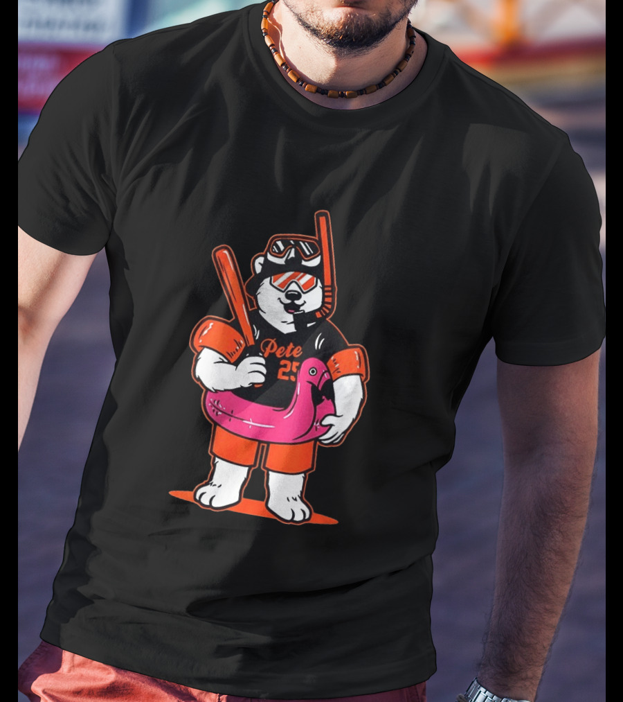 Pete Alonso Polar Bear Baseball Scuba Flamingo Baltimore Orioles T-Shirt