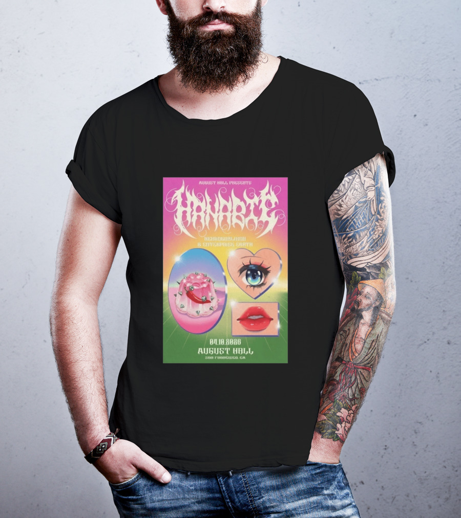 August Hall Presents Hanabie Concert April 10 2026 San Francisco CA T-Shirt