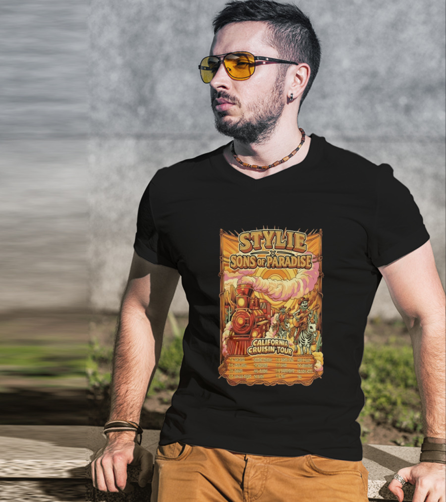 Stylie And Sons Of Paradise California Cruisin 2026 Tour T-Shirt