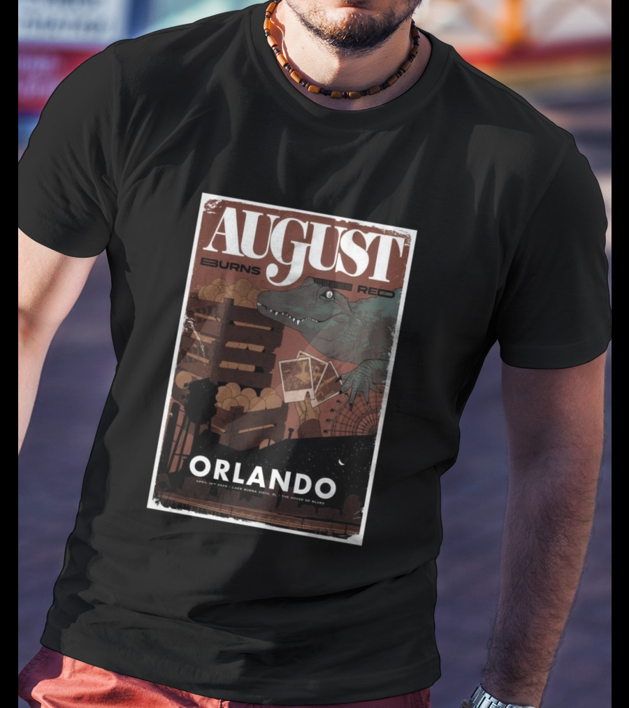 August Burns Red Orlando Tour April 16 2026 Lake Buena Vista House Of Blues T-Shirt