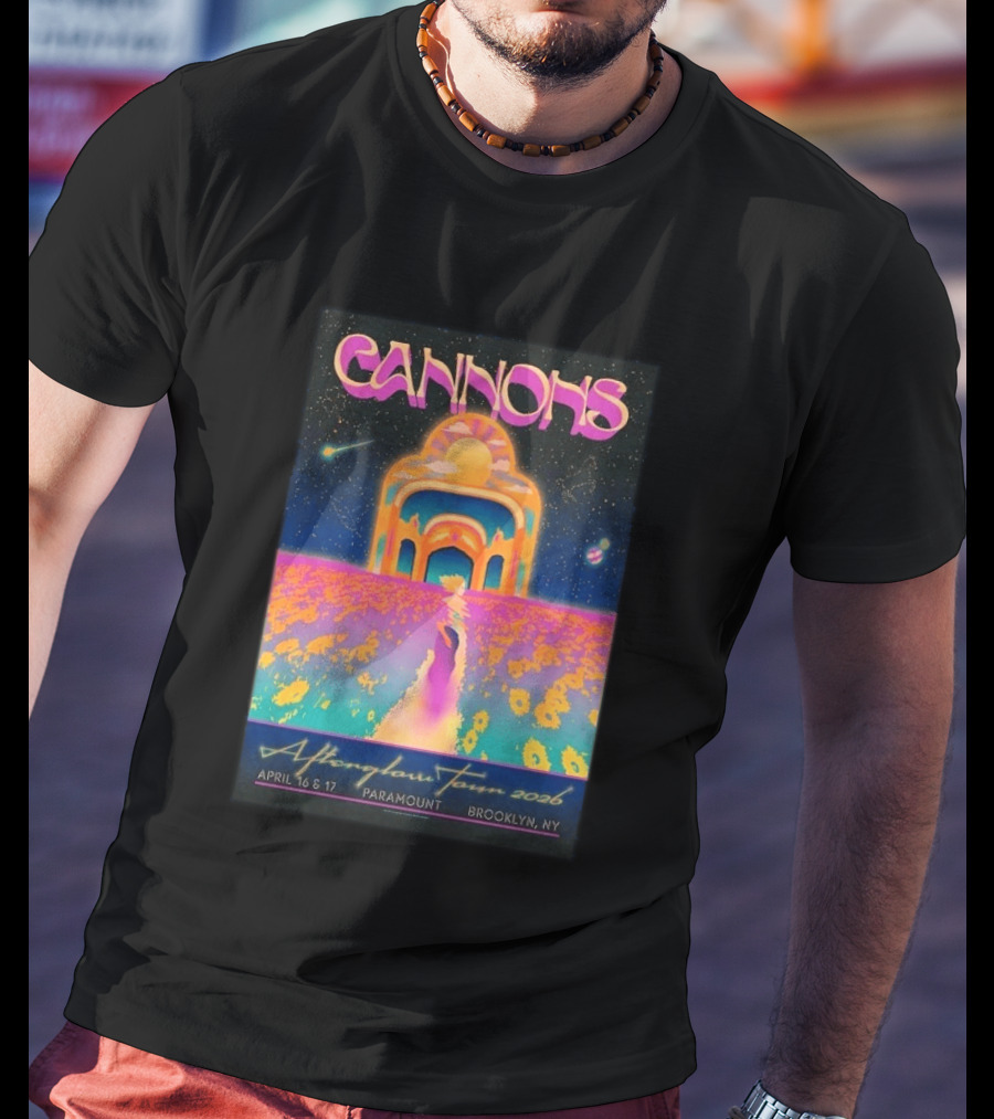 Cannons Afterglow Tour 2026 April 16 17 Paramount Brooklyn NY T-Shirt