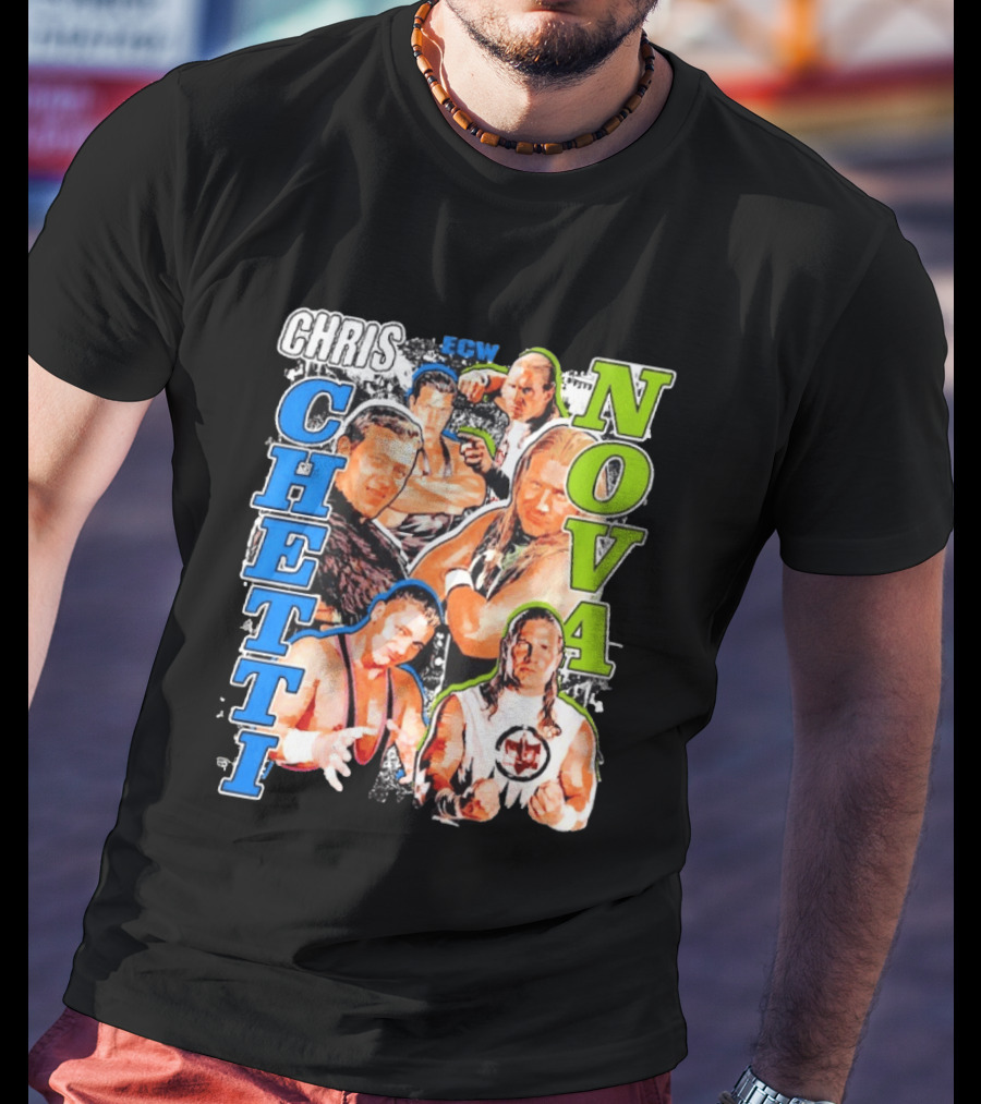 Chris Chetti Nova ECW Wrestling Legends Collage T-Shirt