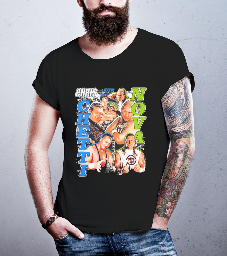 Chris Chetti Nova ECW Wrestling Legends Collage T-Shirt
