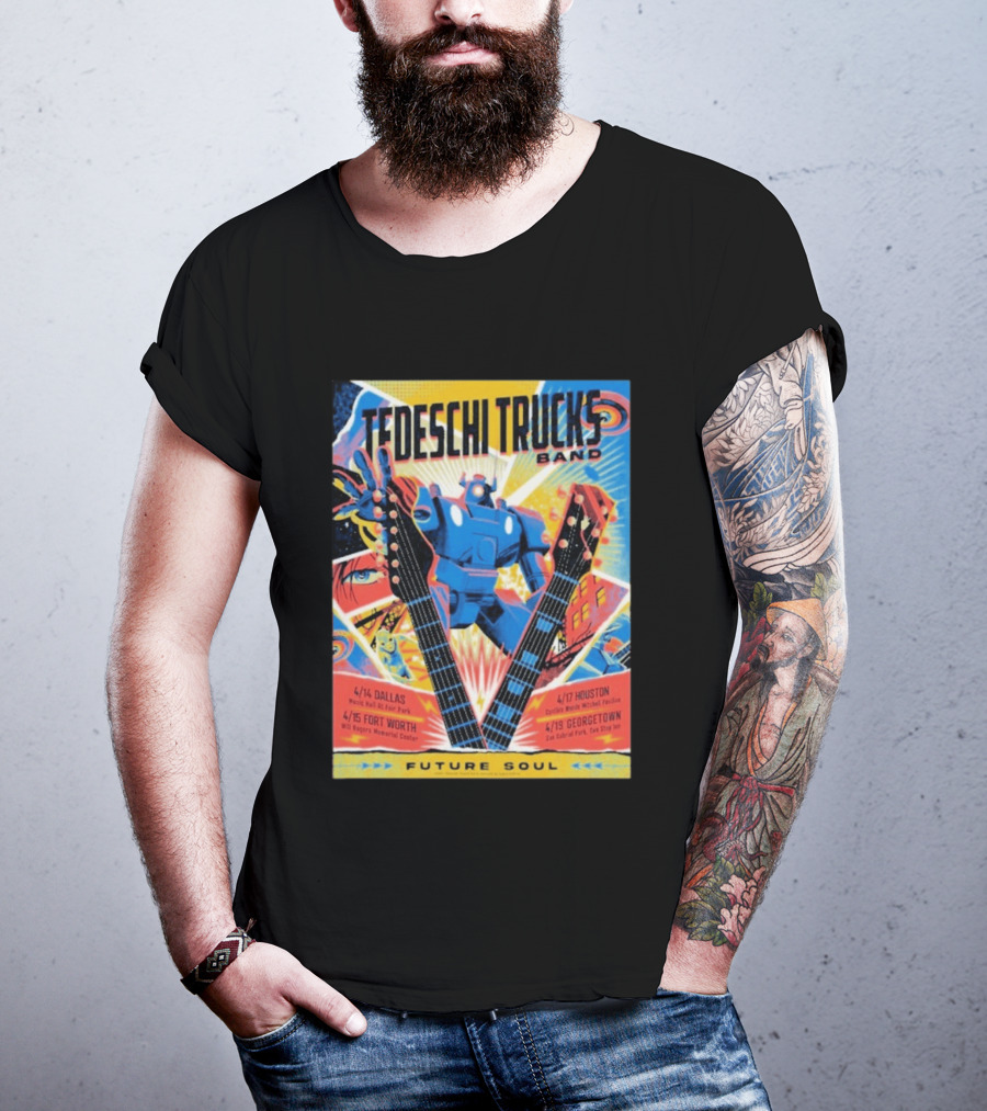 Tedeschi Trucks Band Future Soul 2026 Texas Tour April 14 19 Dallas Fort Worth Houston Georgetown T-Shirt