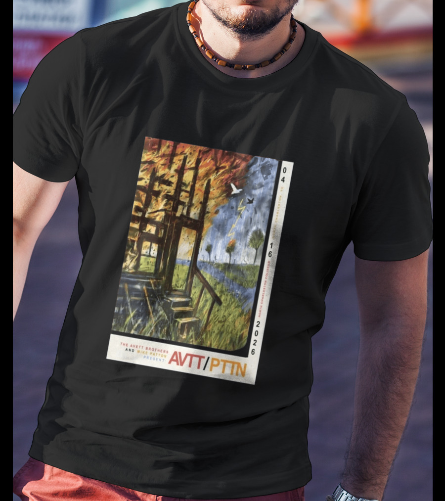 The Avett Brothers Mike Patton Presents AVTT PTTN April 16 2026 North Charleston Coliseum T-Shirt