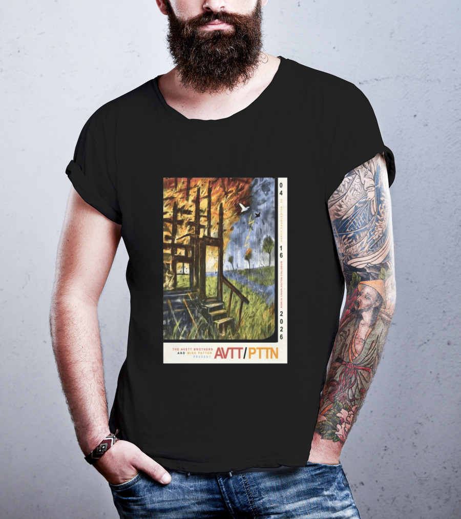 The Avett Brothers Mike Patton Presents AVTT PTTN April 16 2026 North Charleston Coliseum T-Shirt