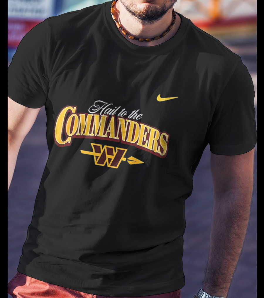 Hail To The Commanders Washington W Arrow Nike T-Shirt