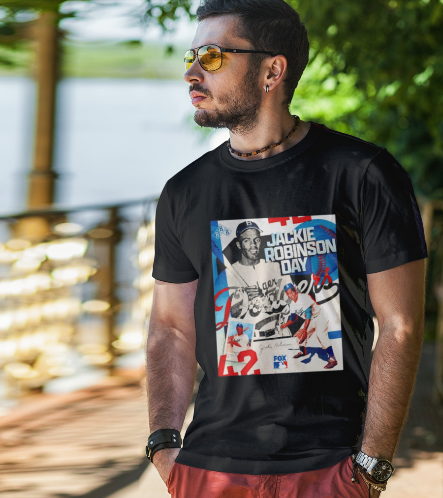 Jackie Robinson Day Brooklyn Dodgers MLB Fox 42 T-Shirt