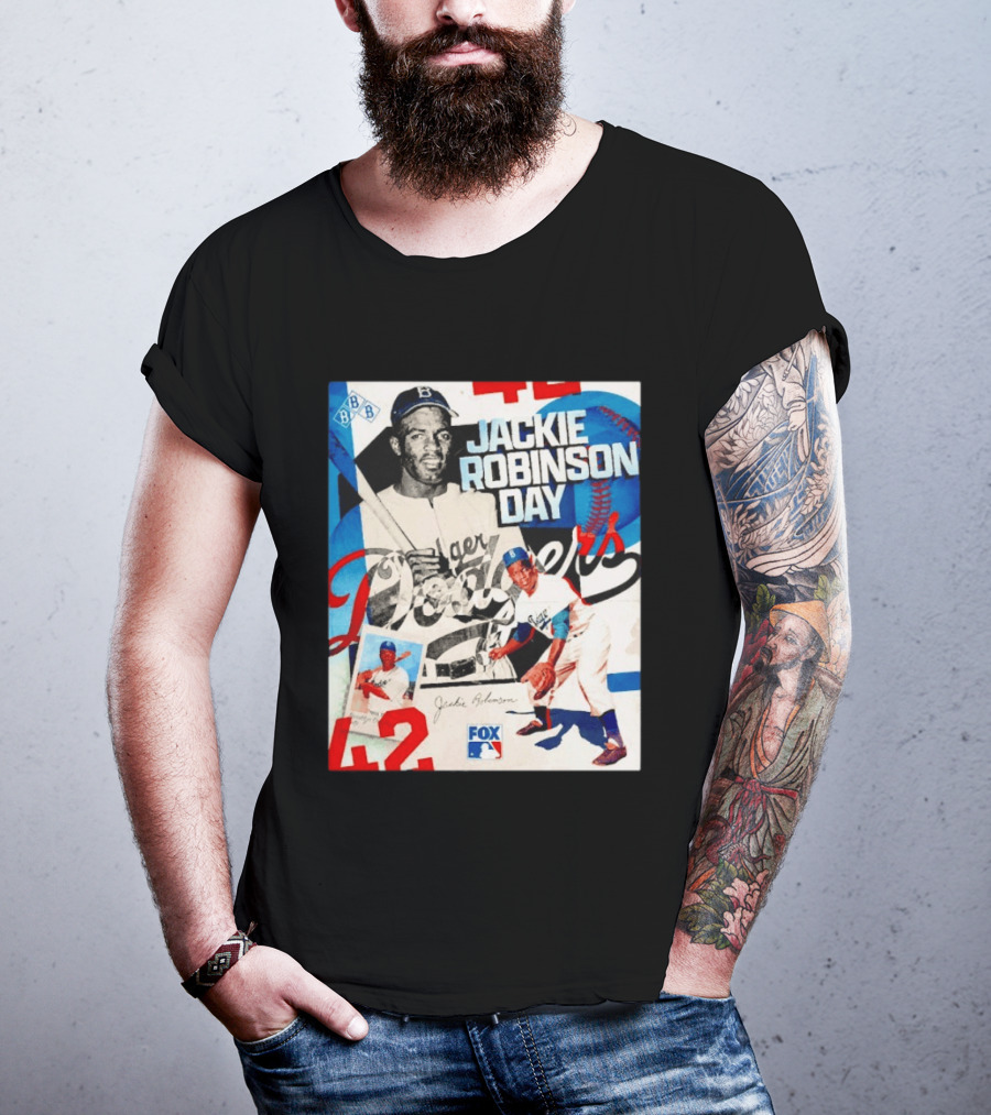 Jackie Robinson Day Brooklyn Dodgers MLB Fox 42 T-Shirt