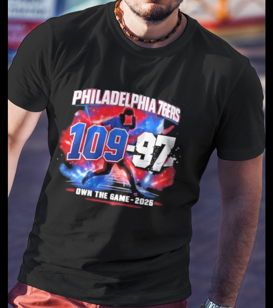 Philadelphia 76Ers 109 97 Victory Vs Orlando Magic Joel Embiid Mode 2026 T-Shirt