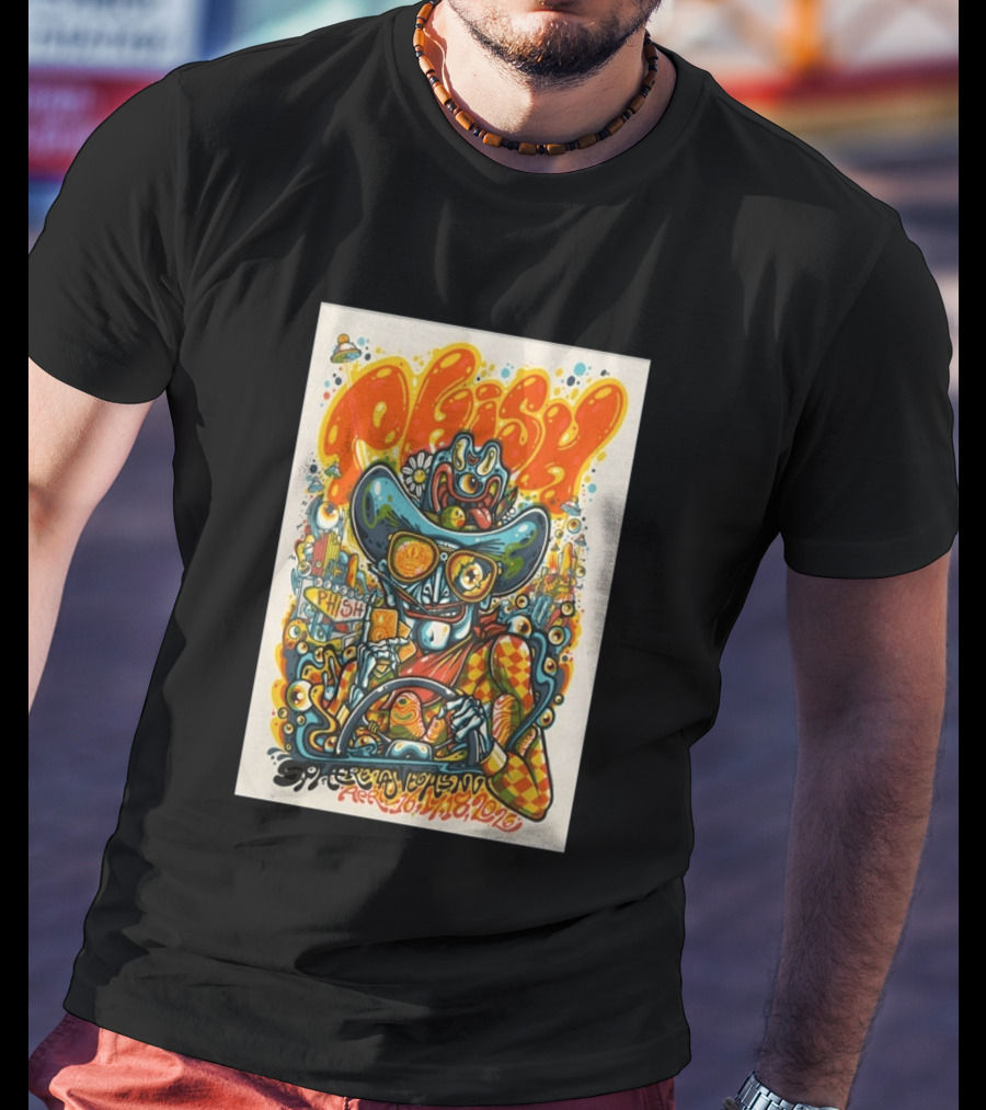 Phish Sphere Las Vegas NV April 16 18 2026 Alien Cowboy Psychedelic T-Shirt