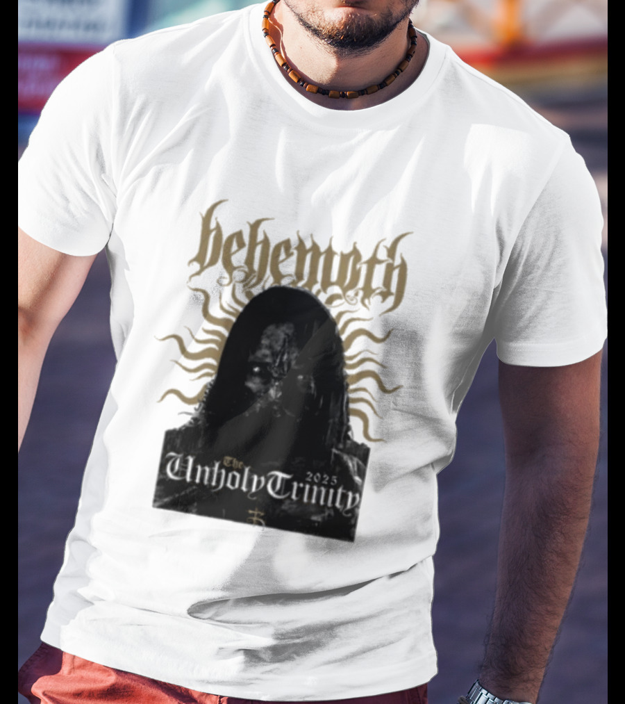 Behemoth The Unholy Trinity Sunburst Symbol Dark T-Shirt