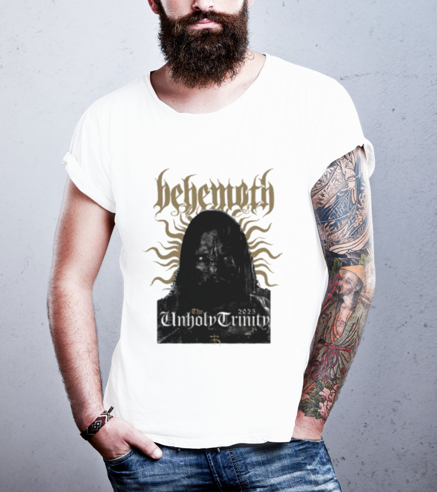 Behemoth The Unholy Trinity Sunburst Symbol Dark T-Shirt