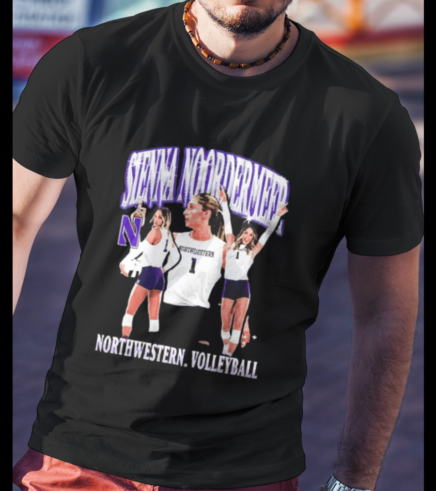 Sienna Noordermeer Northwestern Volleyball Player N Wildcats Sports Team T-Shirt