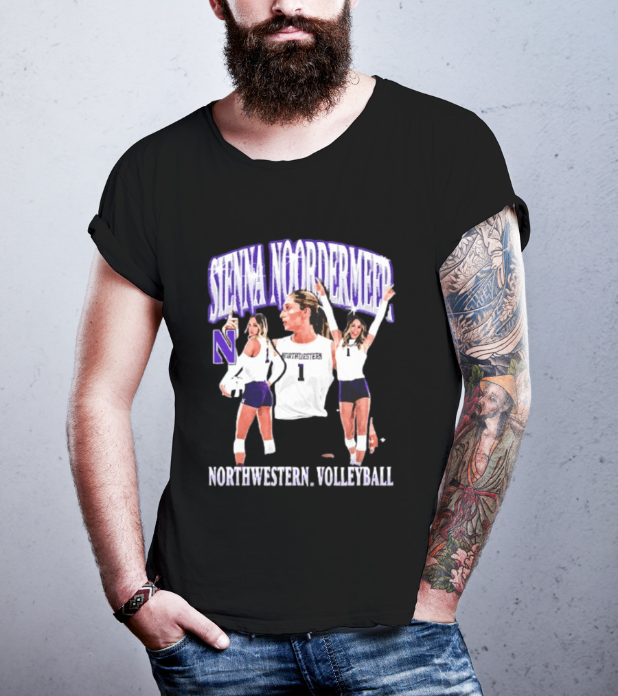Sienna Noordermeer Northwestern Volleyball Player N Wildcats Sports Team T-Shirt
