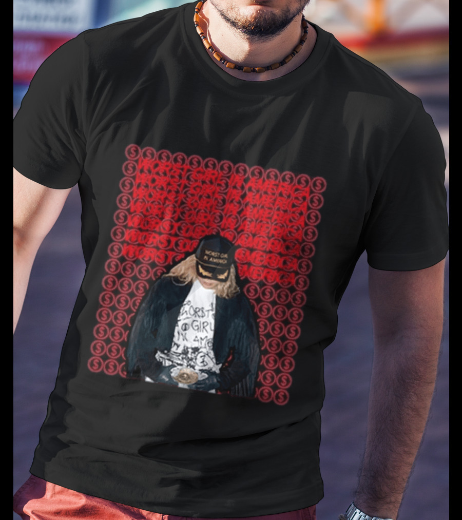 Slayyyter Worst Girl In America Red T-Shirt
