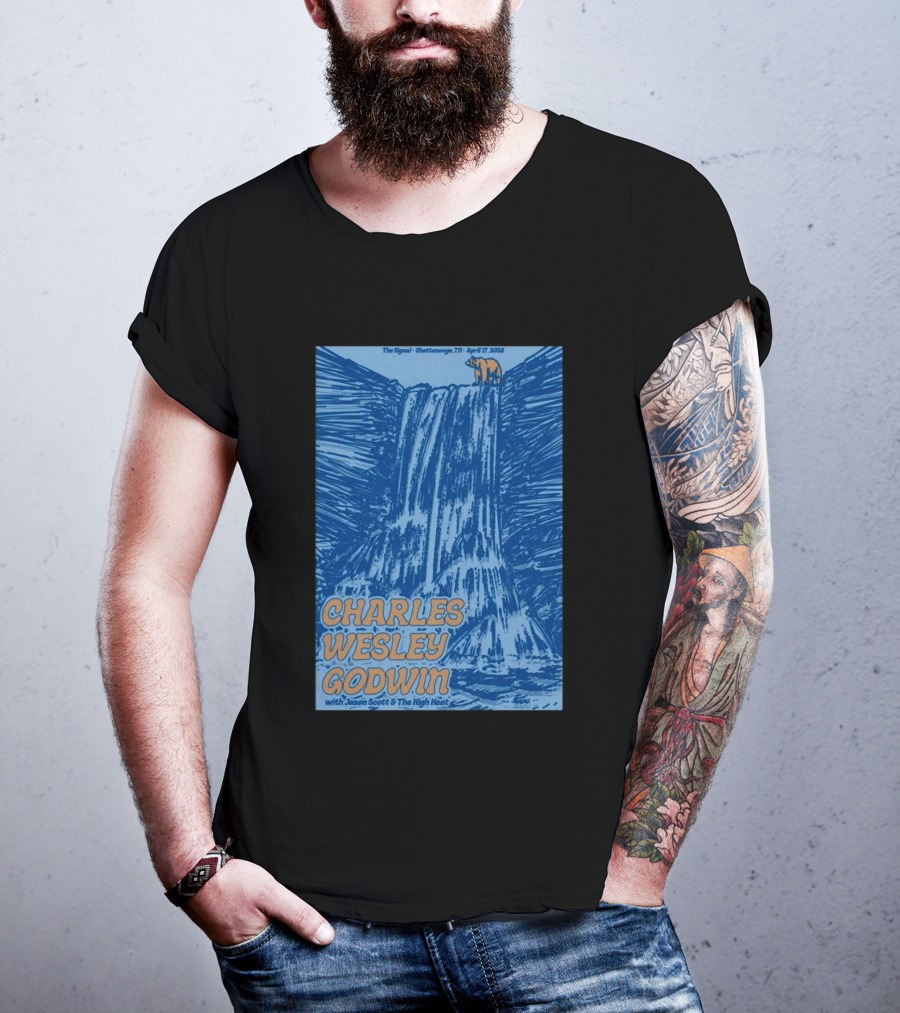 Charles Wesley Godwin With Jason Scott And The High Heat The Signal Chattanooga TN April 17 2026 T-Shirt