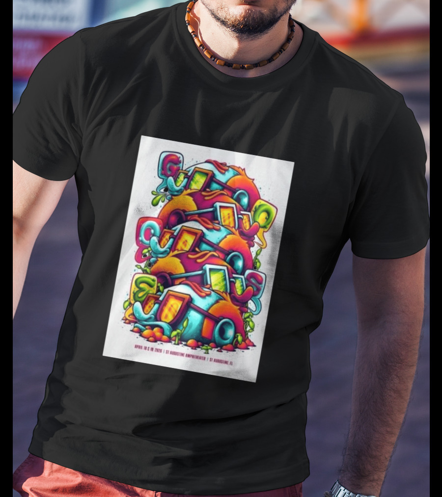 Goose April 18 19 2026 St Augustine Amphitheatre Vibrant Colorful T-Shirt