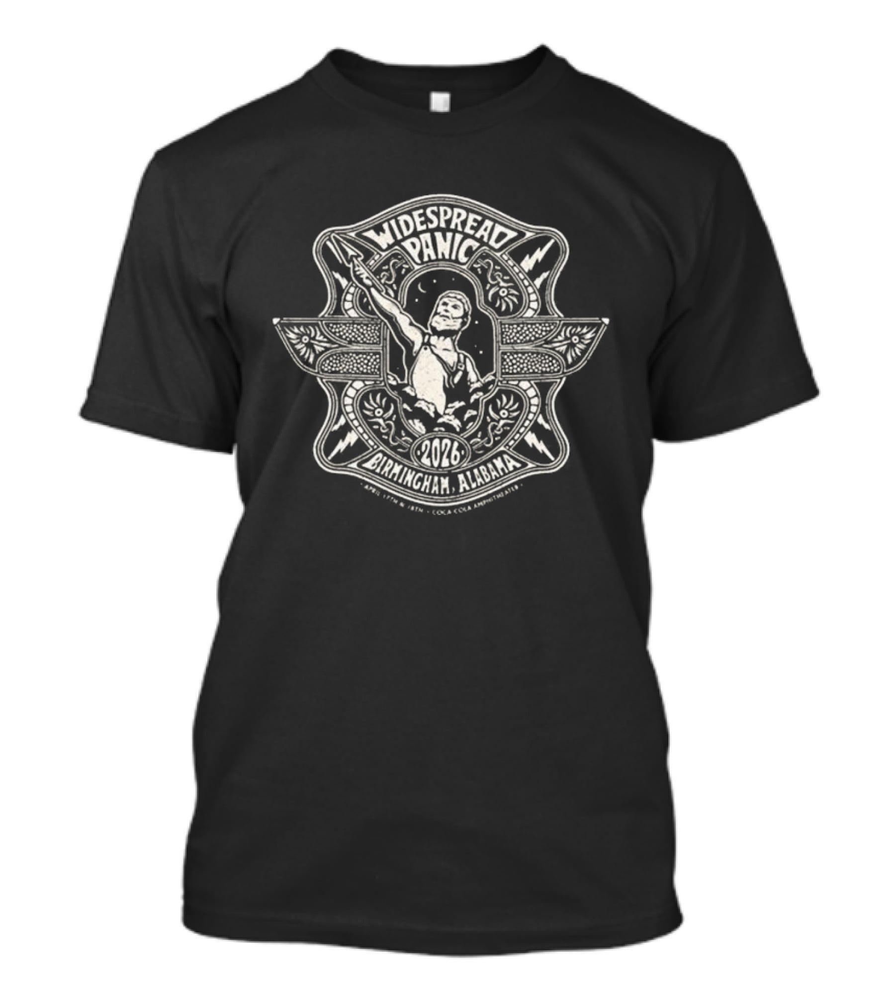Widespread Panic Apr 17 18 2026 Birmingham Alabama Vintage Style Concert T-Shirt