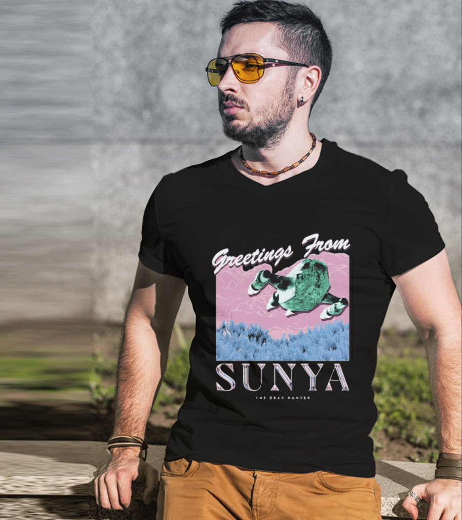 Greetings From Sunya The Dear Hunter Retro Futuristic T-Shirt