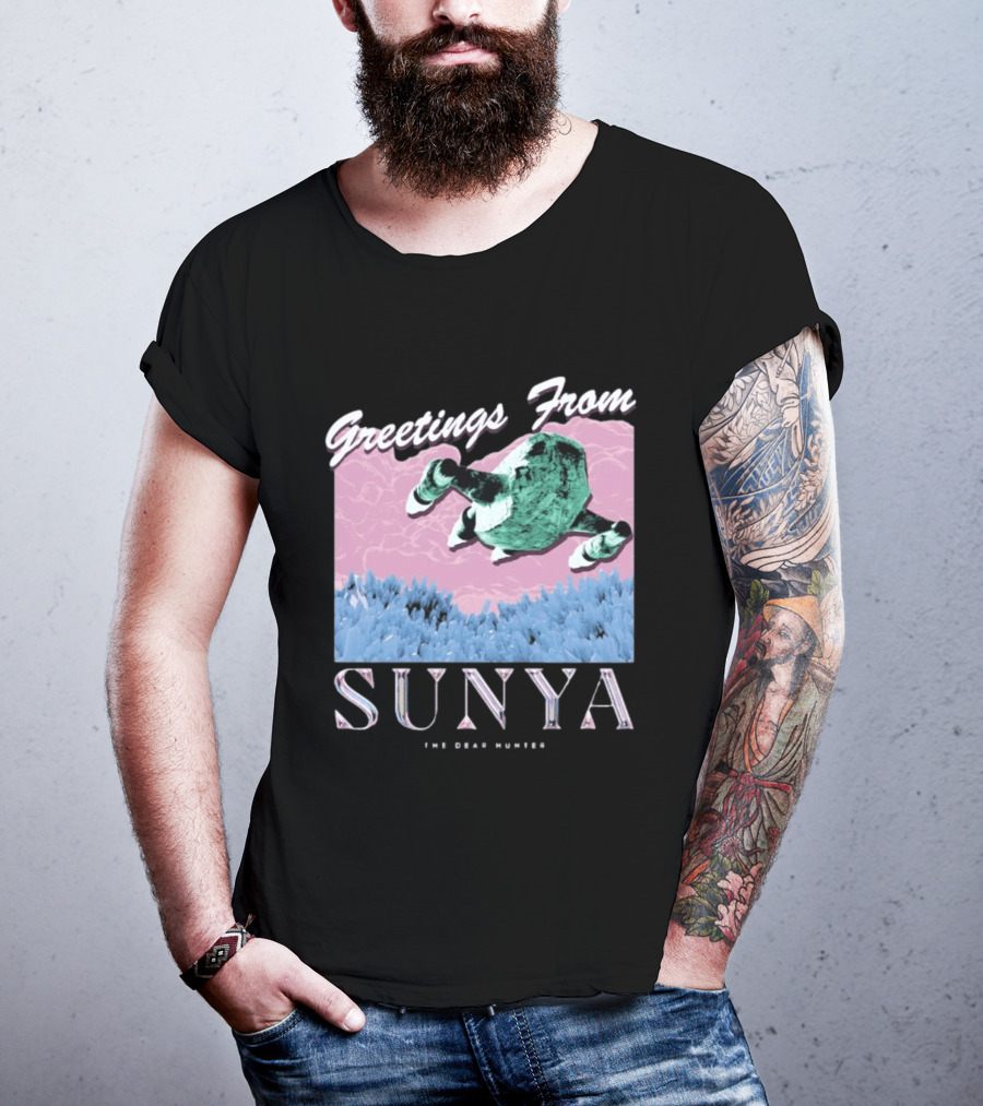 Greetings From Sunya The Dear Hunter Retro Futuristic T-Shirt