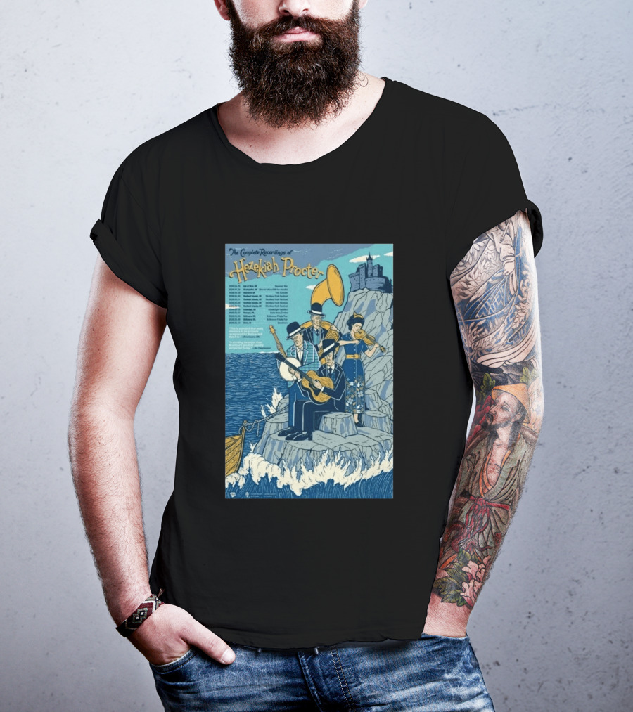 Hezekiah Procter Complete Recordings Tour 2026 Scottish Irish Music T-Shirt