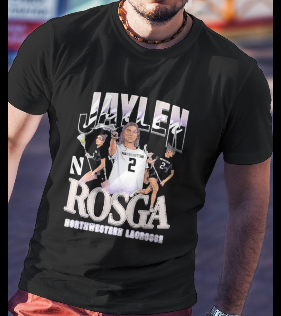 Jaylen Rosga Northwestern Lacrosse Player No. 2 T-Shirt