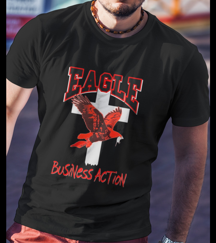 Milano Ovest Eagle Business Action Cross Wings T-Shirt