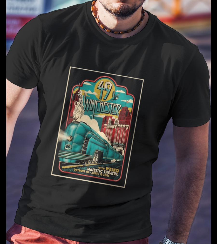 49 Winchester Majestic Theatre Detroit MI April 18 2026 Wesko T-Shirt