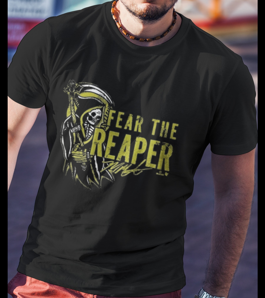 Mason Miller Fear The Reaper Skull Scythe T-Shirt