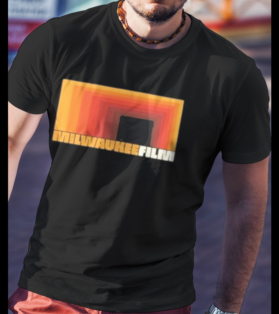 Milwaukee Film Retro Gradient Rectangle T-Shirt