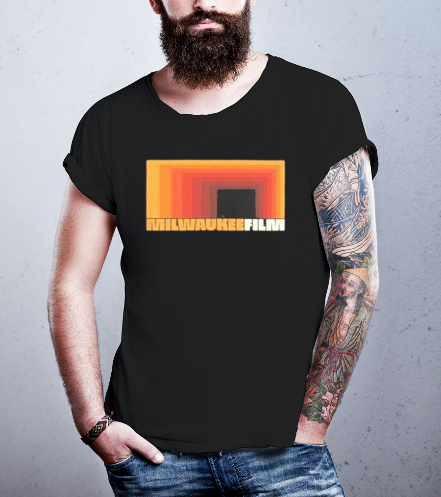Milwaukee Film Retro Gradient Rectangle T-Shirt
