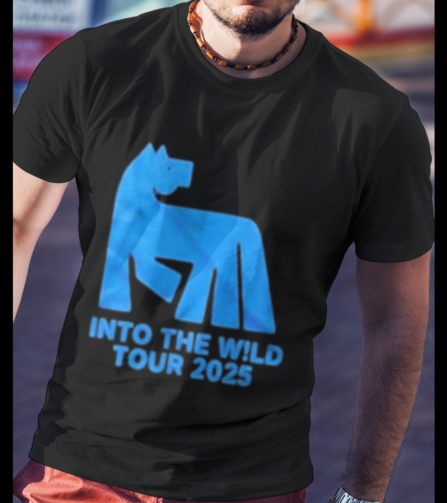 Russ Into The Wild Tour 2025 Blue Bear T-Shirt