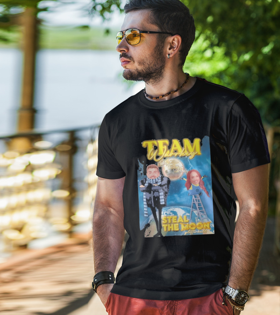 Team Warrkey Strictly Steal The Moon Dancing Planet Earth T-Shirt