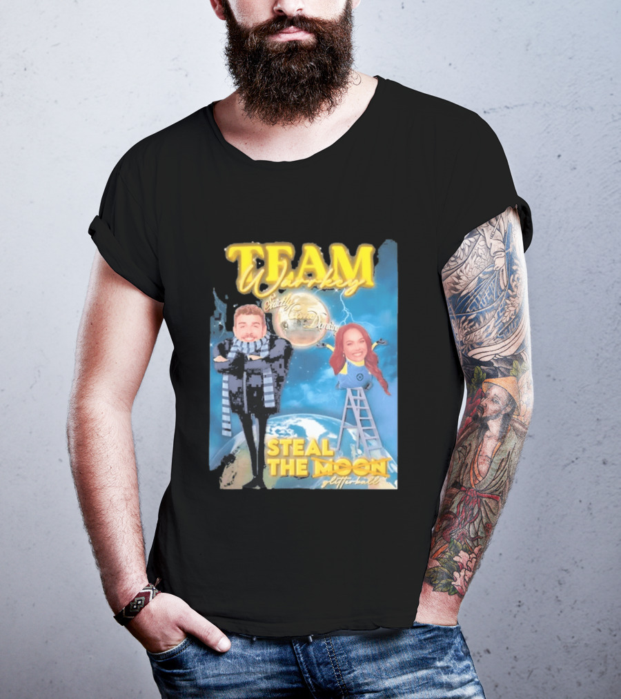 Team Warrkey Strictly Steal The Moon Dancing Planet Earth T-Shirt