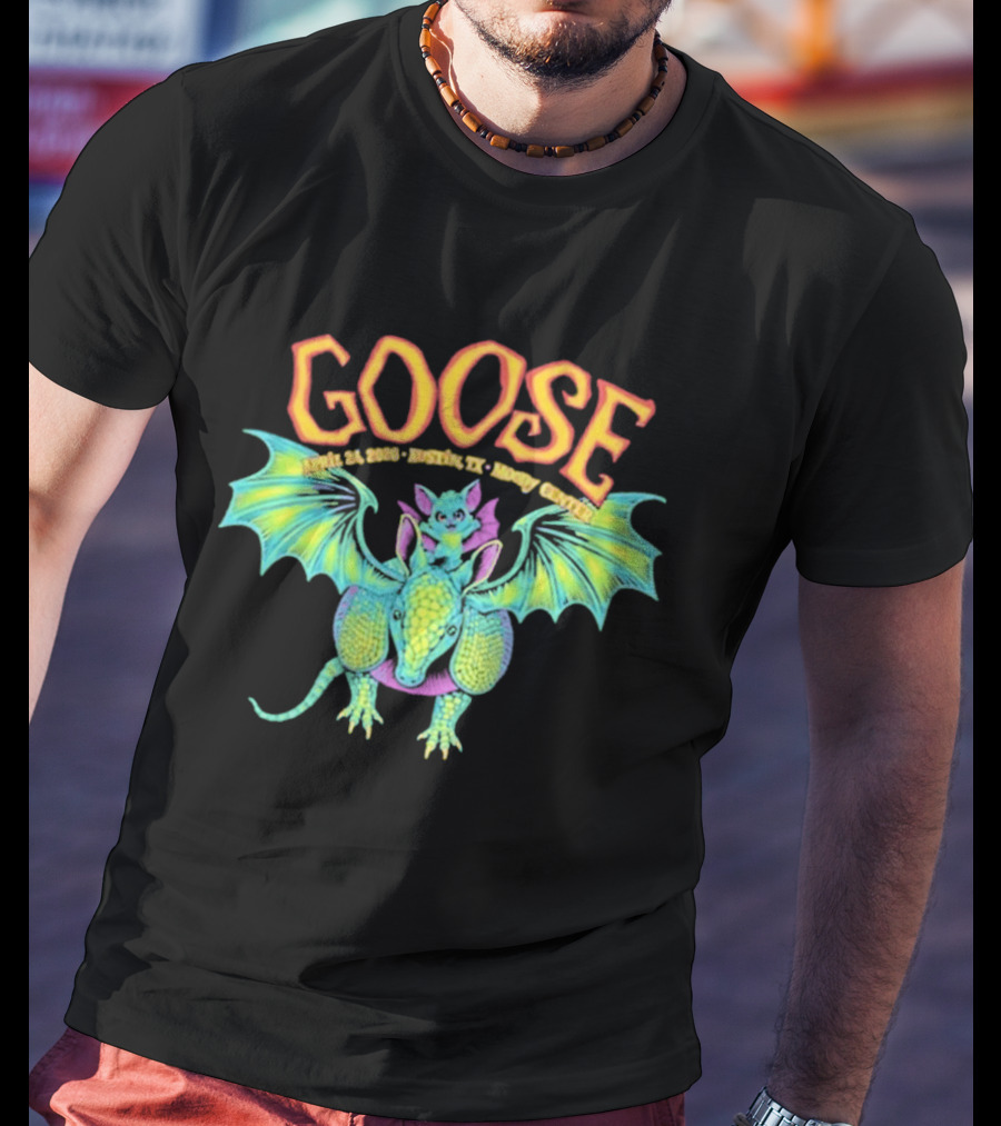 Goose Apr 24 2026 Austin TX Moody Center Dragon Event T-Shirt