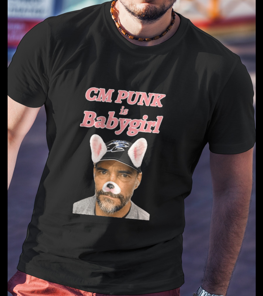 CM Punk Is Babygirl With Cute Ears And Nose Accessory T-Shirt