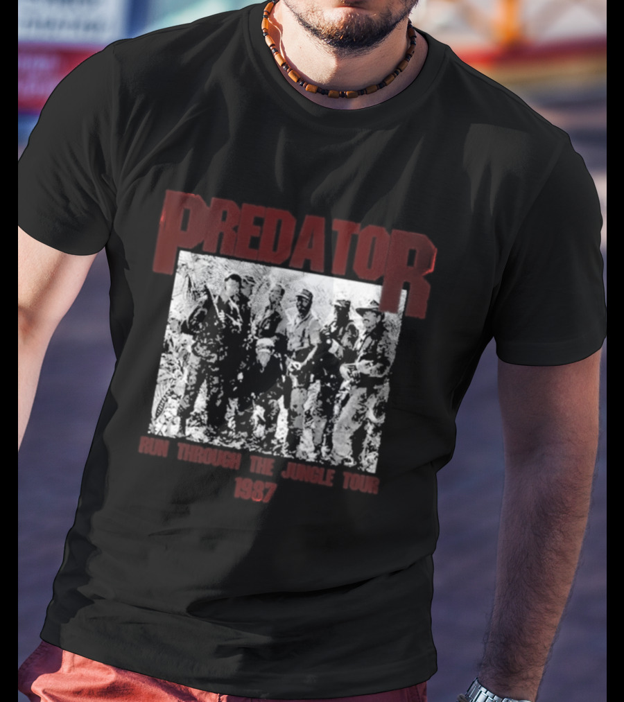 Predator 1987 Run Through The Jungle Tour T-Shirt