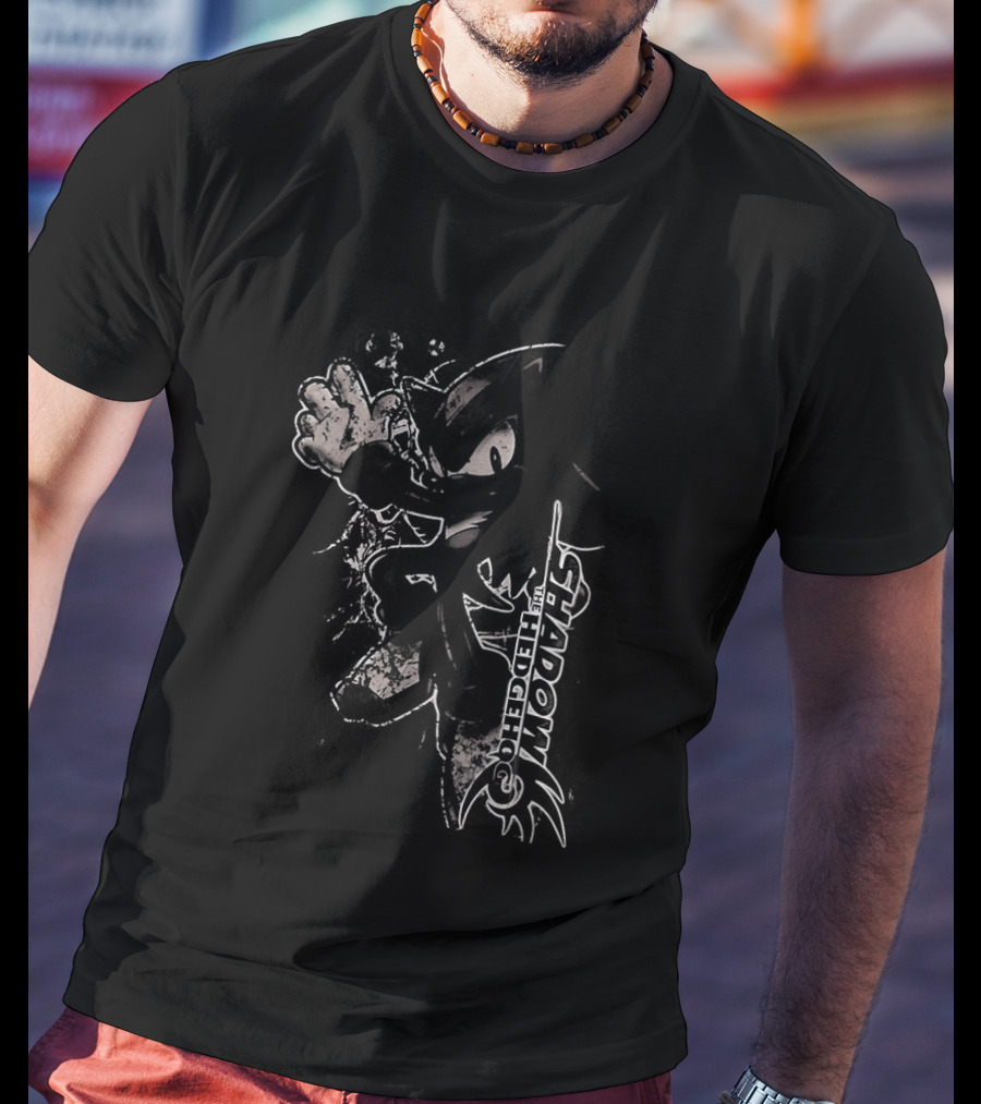Shadow The Hedgehog Sega Character Pose Action T-Shirt