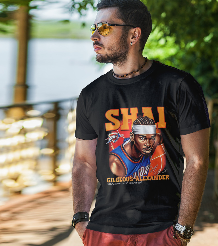 Shai Gilgeous Alexander Oklahoma City Thunder NBA OKC Basketball T-Shirt