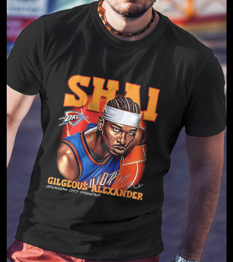 Shai Gilgeous Alexander Oklahoma City Thunder NBA OKC Basketball T-Shirt