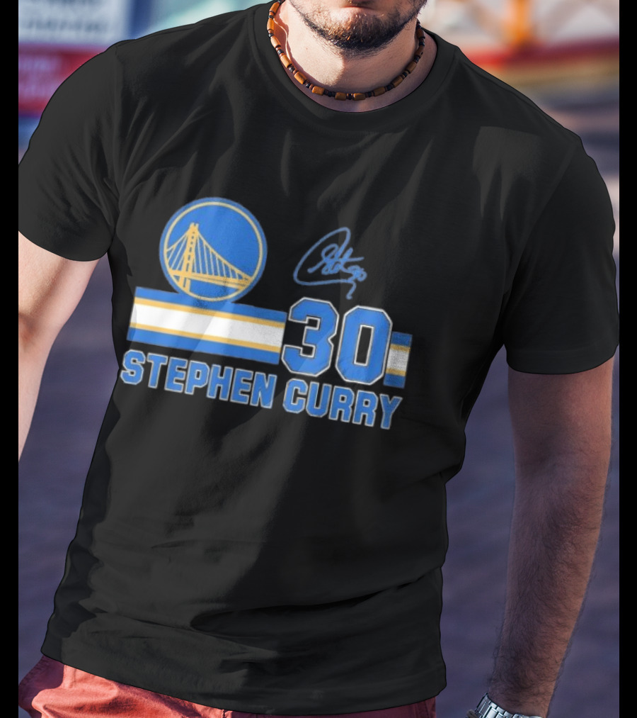 Stephen Curry Golden State Warriors 30 Signature T-Shirt